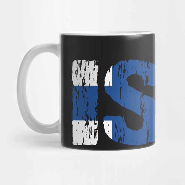 Isa Father Finnish Dad Flag Distressed by Nirvanibex